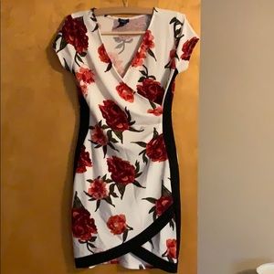 Floral asymmetrical dress